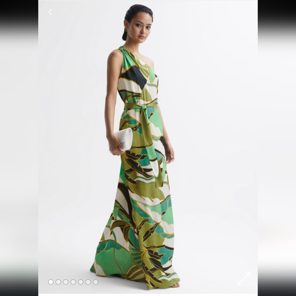 Reiss Tina jungle print maxi dress NWT